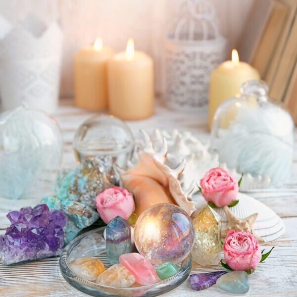 Rock crystal, fluorite, citrine. gemstones crystal minerals for relaxation and meditation. Crystal Ritual, Witchcraft, Crystal Layout, Prosperity, Meditation, Relaxing Chakra, Healing Crystals.